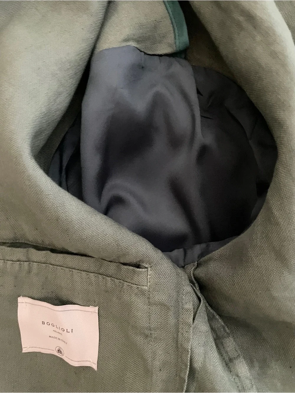 Boglioli men’s linen chore jacket EU size 48